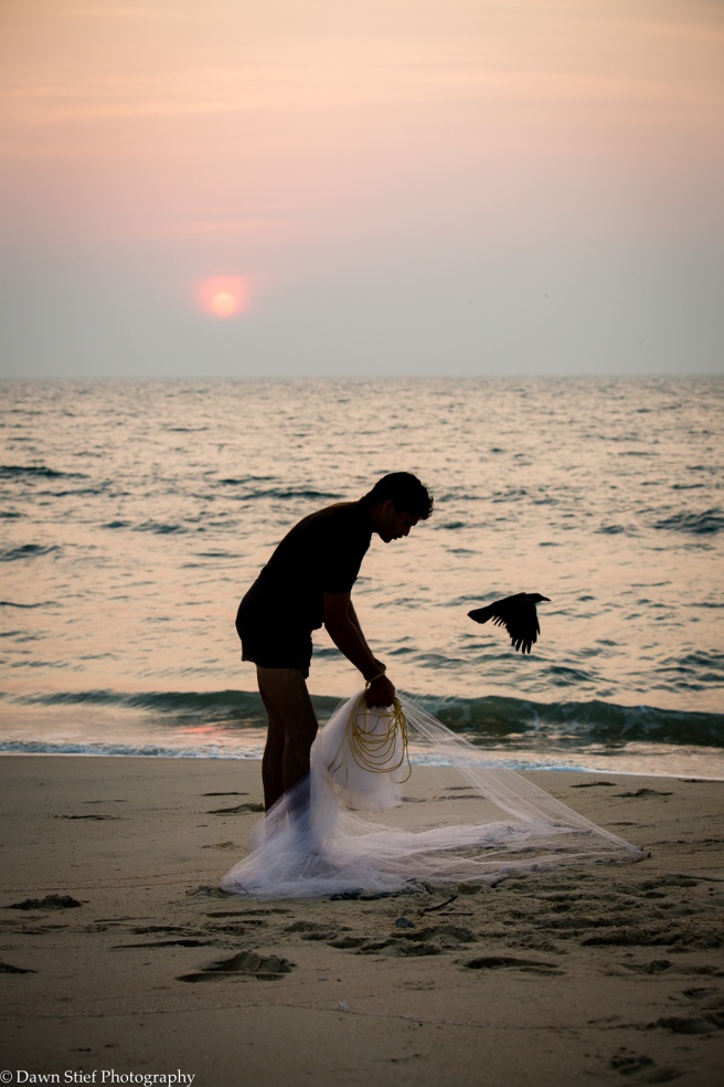 marari beach fisherman