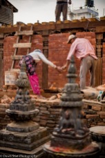Reconstructing the Aadinath Temple from the base with bricks made in Nepal